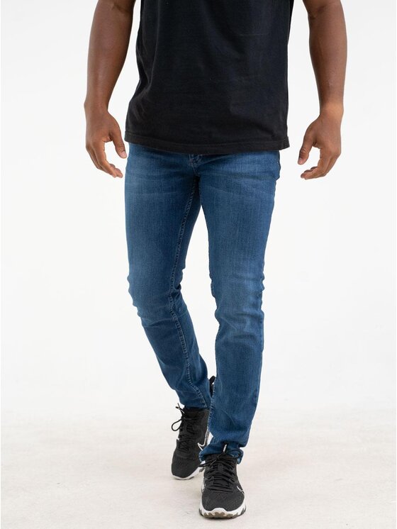Croll Croll Jeansy Spodnie Jeansowe Croll Basic Mustache Slim 6767 Niebieskie 32 Niebieski Slim Fit
