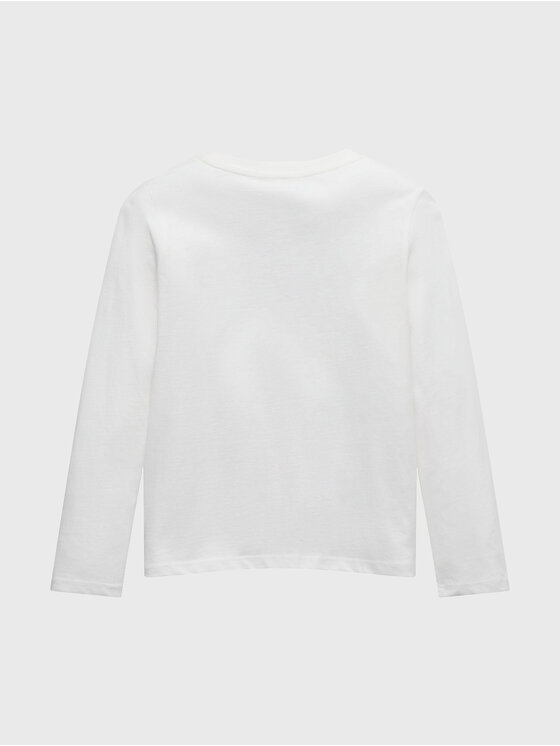 Tom Tailor Tom Tailor Longsleeve 1033090 Biały Regular Fit