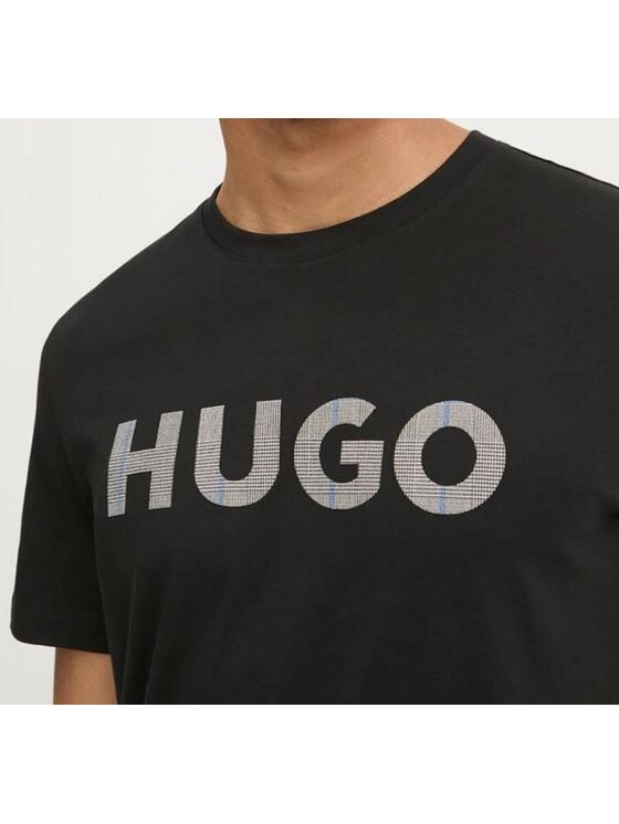 HUGO HUGO T-Shirt 50534622 10266462 001 Czarny Regular Fit