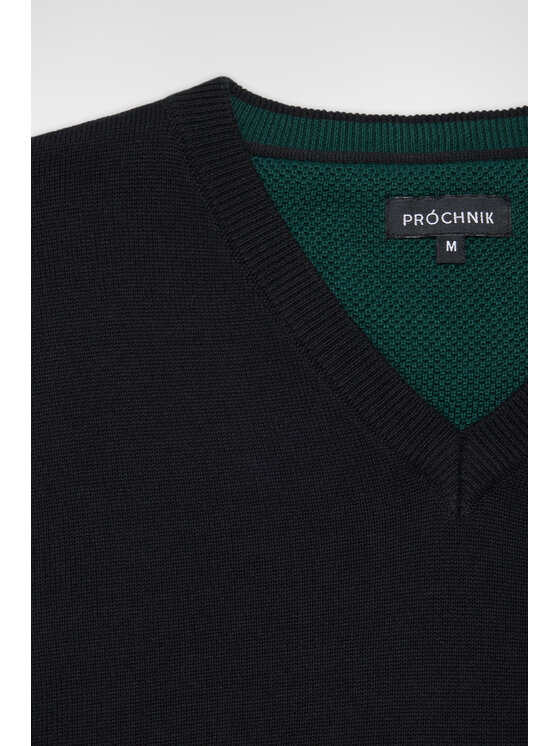 Próchnik Próchnik Sweter PM6 SW073223000119 Czarny Regular Fit