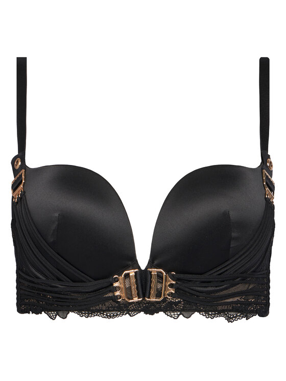 Hunkemöller Hunkemöller Podprsenka s kosticemi Avela 302375 Černá