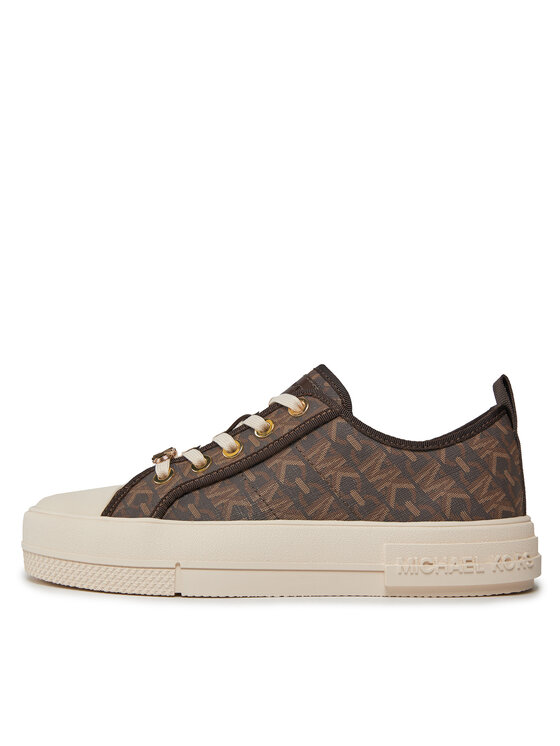 MICHAEL Michael Kors MICHAEL Michael Kors Sneakers Evy Lace Up 43H3EYFS1B Καφέ
