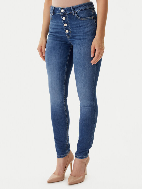 Guess Guess Blugi W5BA28 D0793 Albastru Skinny Fit