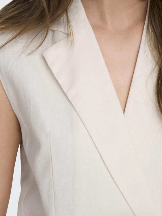 ONLY ONLY Жилет Caro 15278794 Білий Loose Fit