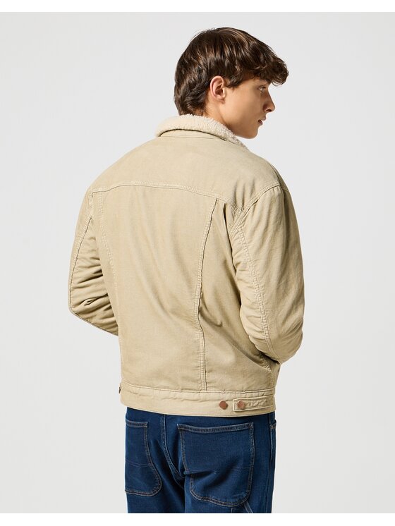 Wrangler Wrangler Kurtka przejściowa SHERPA JACKET Beżowy Regular Fit