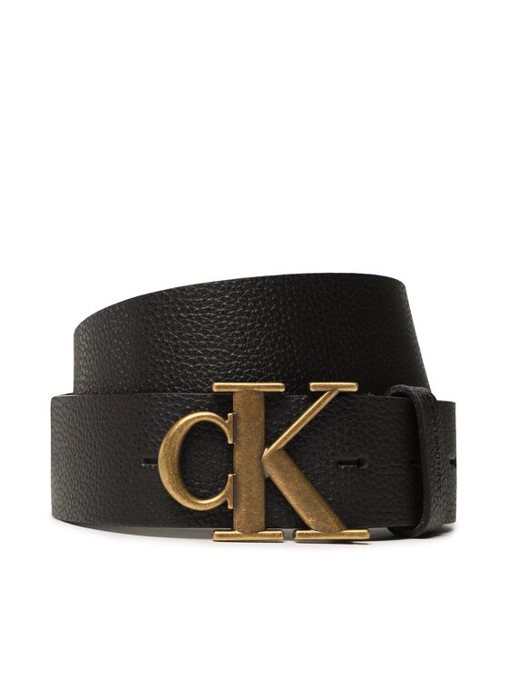 Calvin Klein Calvin Klein Pasek Damski Round Mono Lthr Belt 35Mm K60K610896 Czarny