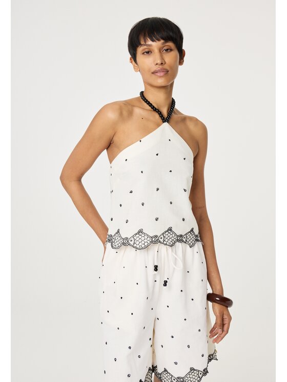 Fabienne Chapot Fabienne Chapot Top 5980-1742-103 Beżowy Regular Fit