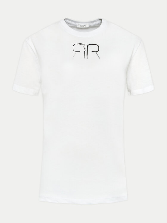 REPLAY Replay Tricou W3566P.000.23612P Alb Regular Fit