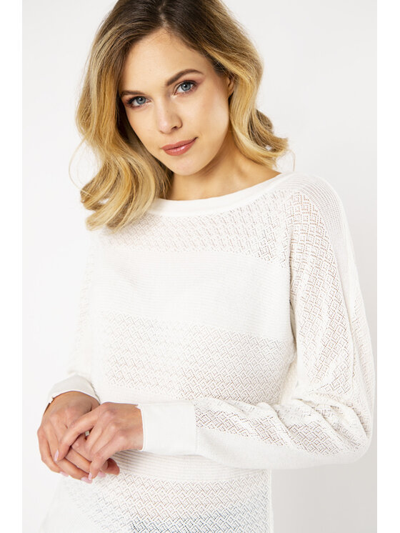QUIOSQUE QUIOSQUE Sveter 6OP001 Écru Regular Fit
