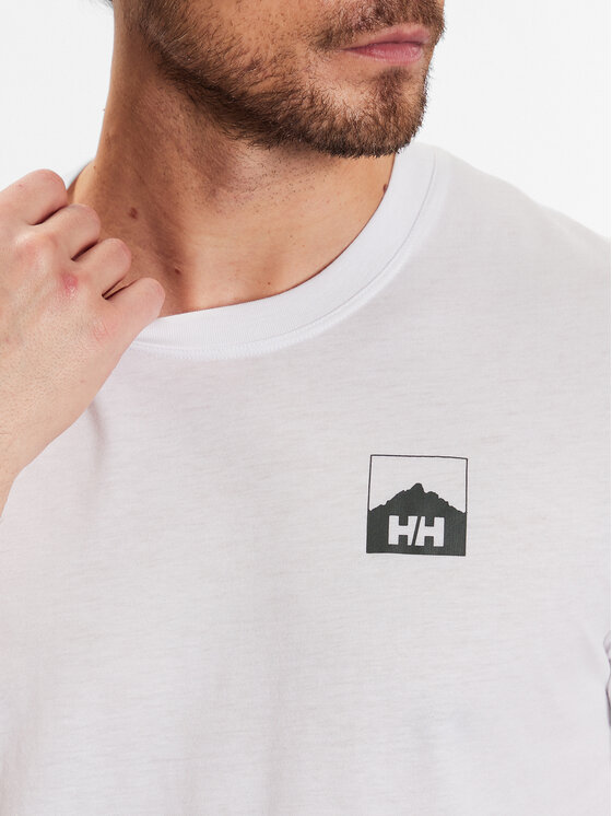 Helly Hansen Helly Hansen T-Shirt Nord Graphic 62979 Biały Regular Fit