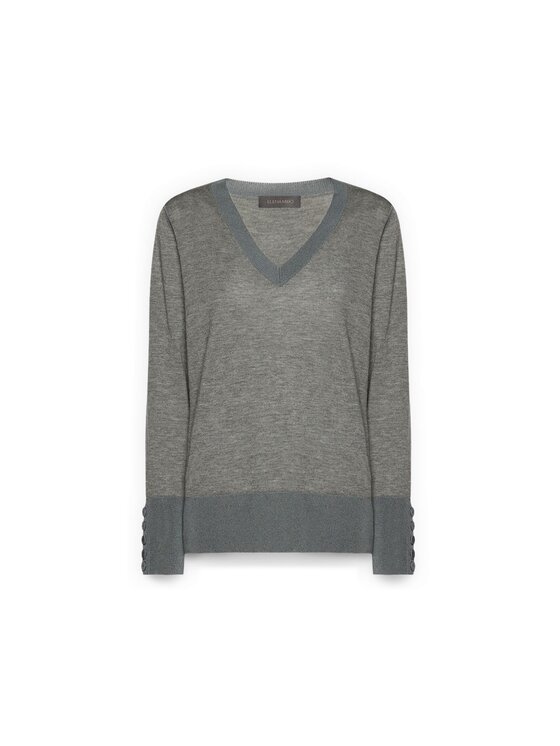 Elena Mirò Elena Mirò Cardigan M407Z000532N023 Grigio Boxy Fit