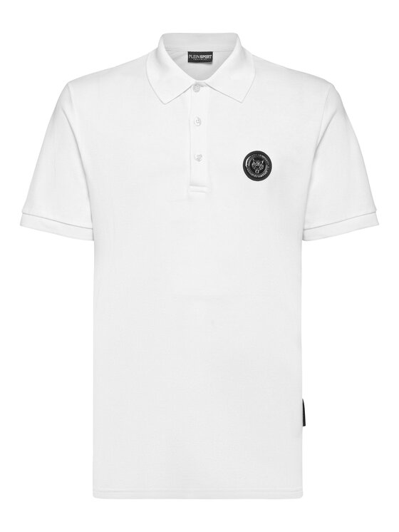 Plein Sport Plein Sport Polo 815 Biały Slim Fit