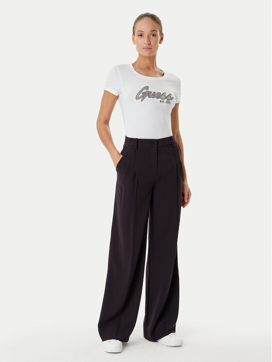 Guess Guess T-Shirt W5YI16 J1314 Biały Regular Fit