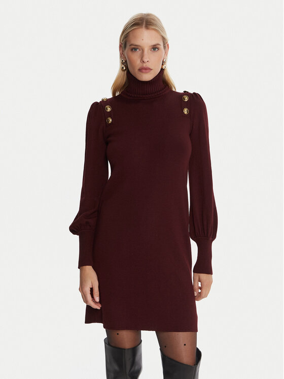 Luisa Spagnoli Luisa Spagnoli Rochie tricotată Moduno 100056 Vișiniu Regular Fit
