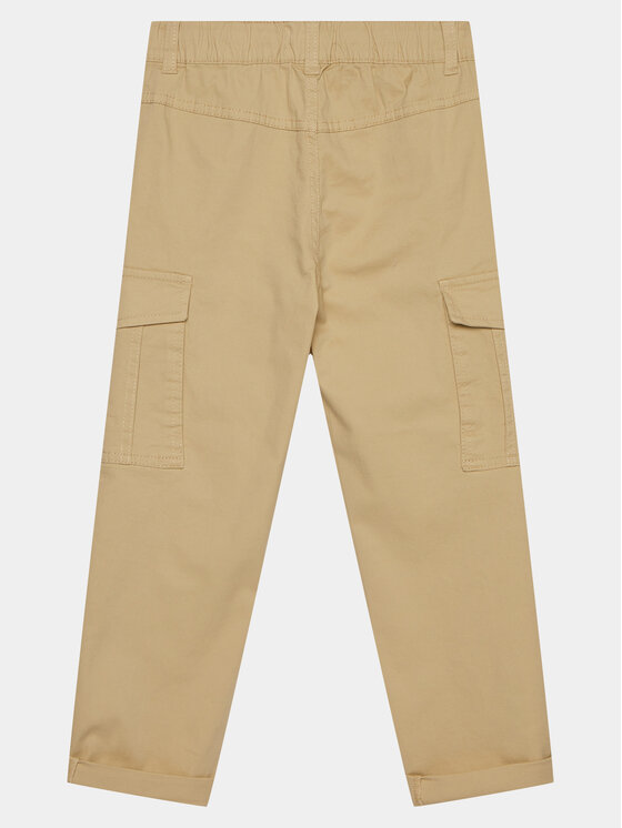United Colors Of Benetton United Colors Of Benetton Spodnie materiałowe 4HK2CF01V Beżowy Straight Fit