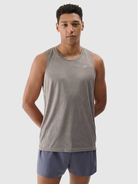 4F 4F T-Shirt 4FWSS25TFTSM1261 Szary Active Fit