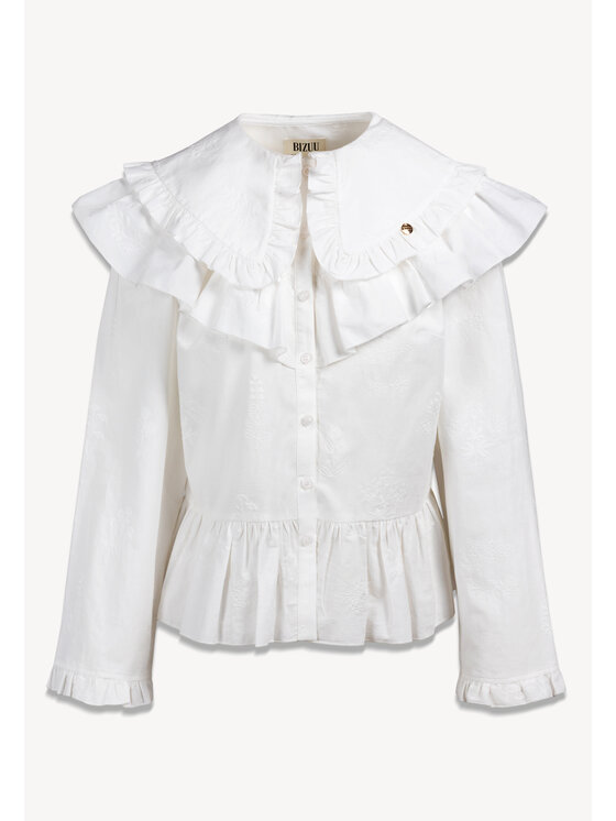 BIZUU BIZUU Koszula HARRIET COTTON SHIRT Biały Standard Fit