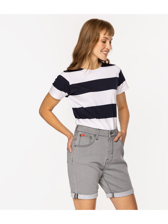 Lee Cooper Lee Cooper Bermudy SERPA 5300 Szary Regular Fit