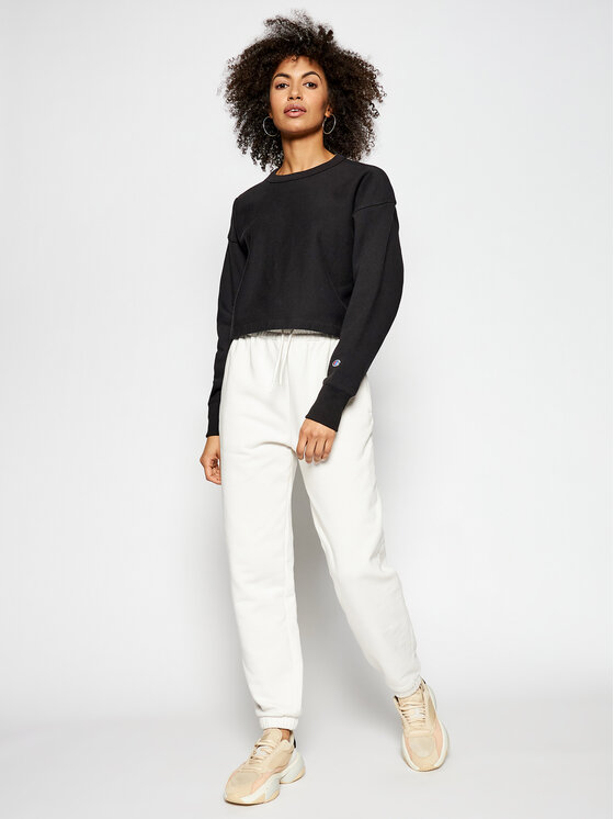 Felpa Reverse Weave Logo 112692 Nero Oversize