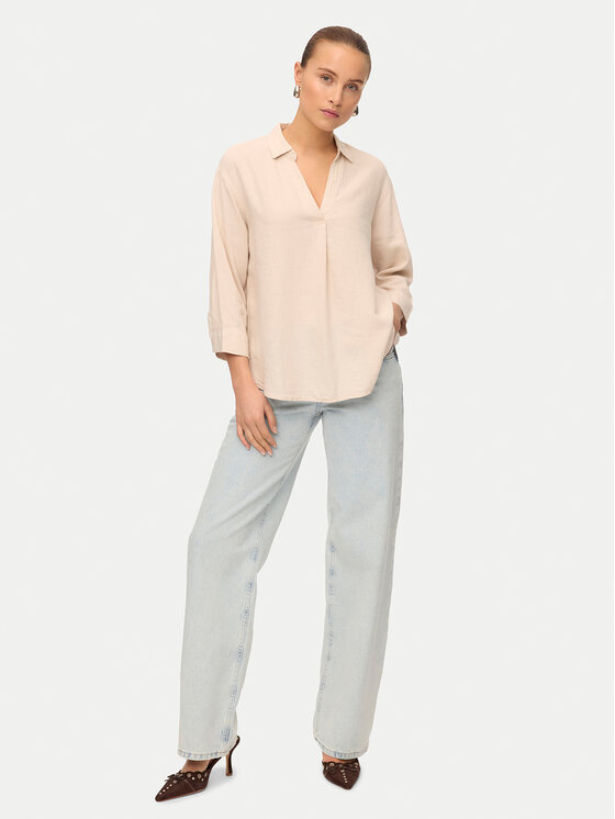 Vero Moda Vero Moda Majica Linn 10310759 Bež Loose Fit