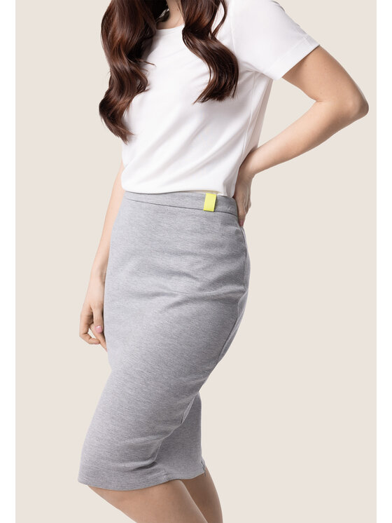 QUIOSQUE QUIOSQUE Sukně PEACHY Šedá Regular Fit