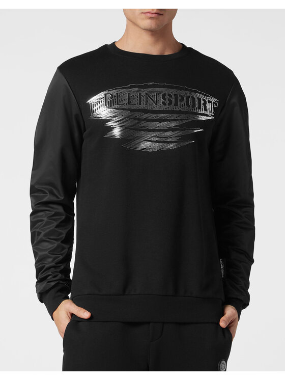 Plein Sport Plein Sport Longsleeve 13093 Czarny Regular Fit