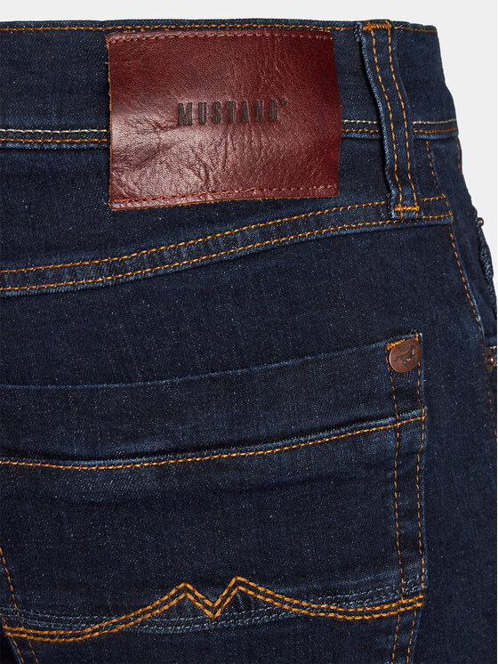 Mustang Mustang Jeansy Washington 1014032 Tmavomodrá Straight Fit