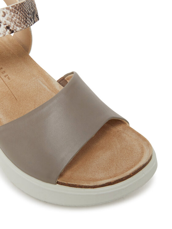 ECCO ECCO Sandały Flowt Wedge Cork 27231361166 Beżowy