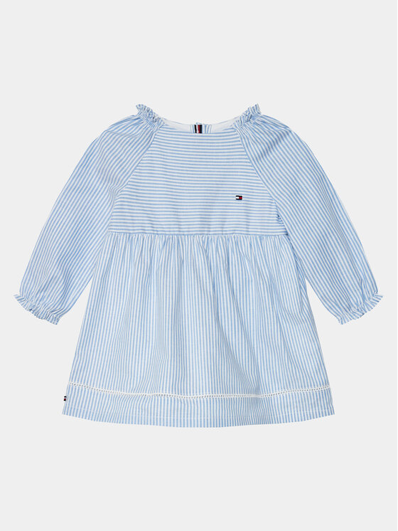 Tommy Hilfiger Každodenné šaty Ithaca KN0KN01756 Modrá Regular Fit