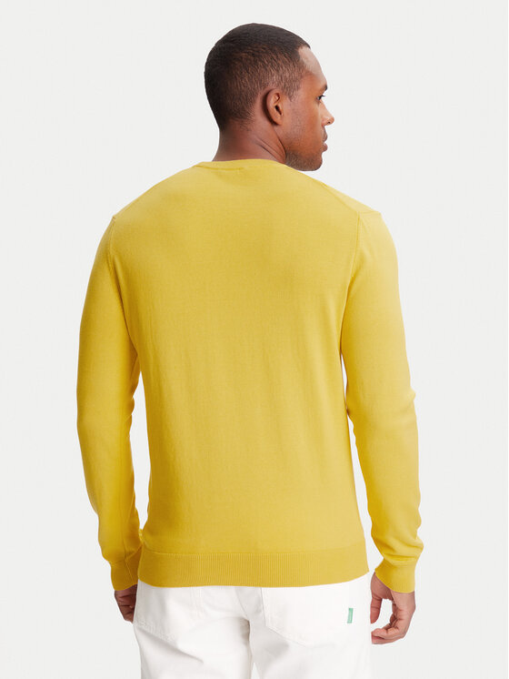 United Colors Of Benetton United Colors Of Benetton Pulover 1098U1I76 Rumena Regular Fit