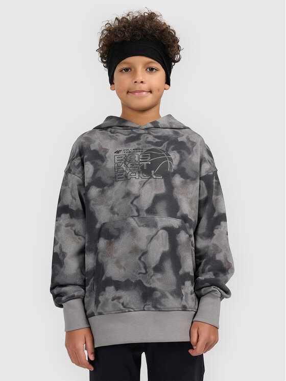 4F 4F Bluza THE GYM POWER Szary Loose Fit