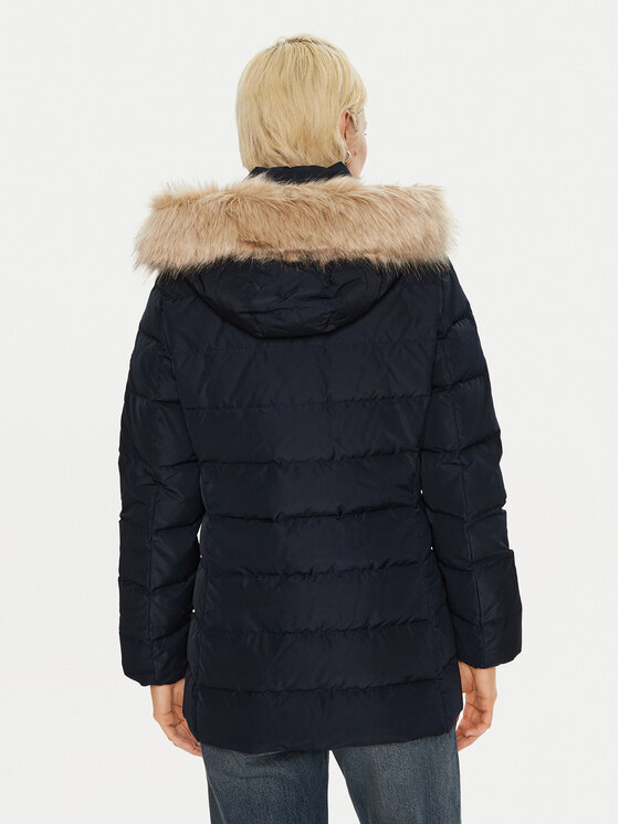 Tommy Hilfiger Tommy Hilfiger Пухено яке WW0WW43600 Тъмносин Regular Fit