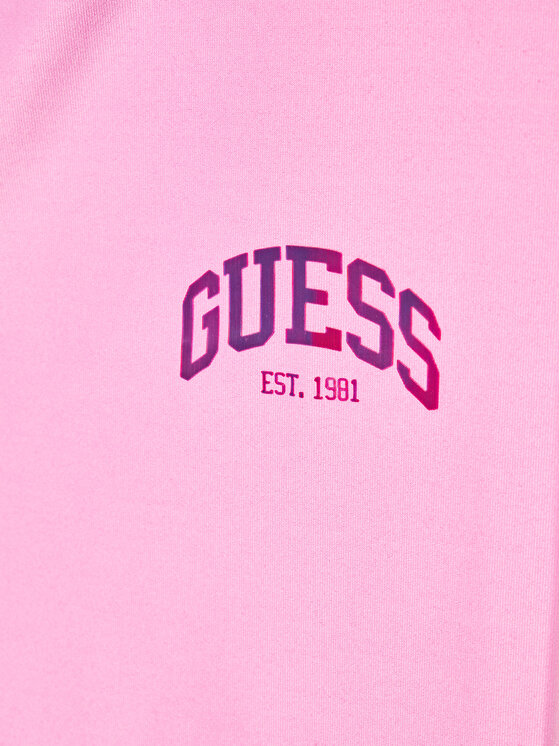 Guess Guess Legginsy J3RB00 MC01P Różowy Slim Fit