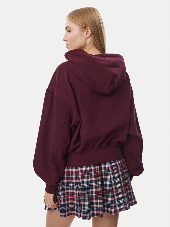 Tommy Jeans Tommy Jeans Hanorac Arch DW0DW23455 Vișiniu Oversize