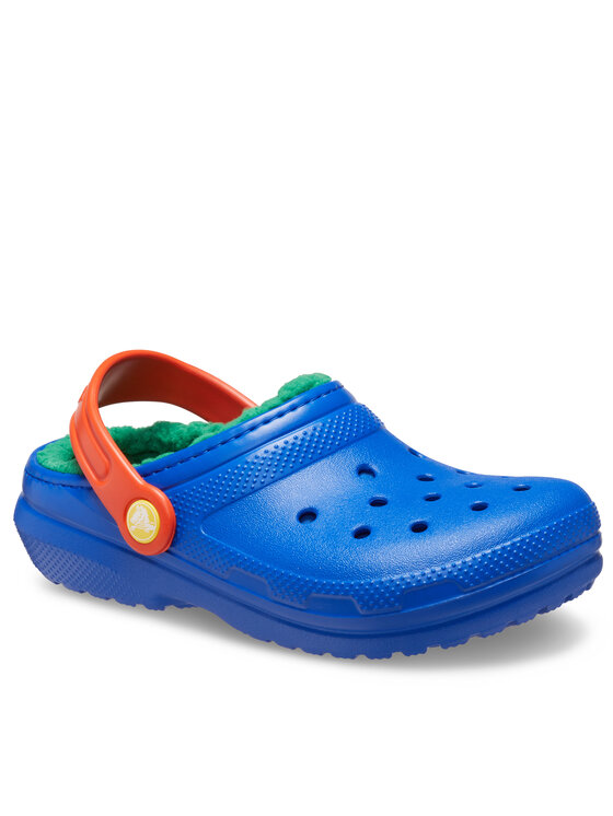 Crocs Crocs Şlapi Classic Lined Clog Kids 207010 Albastru
