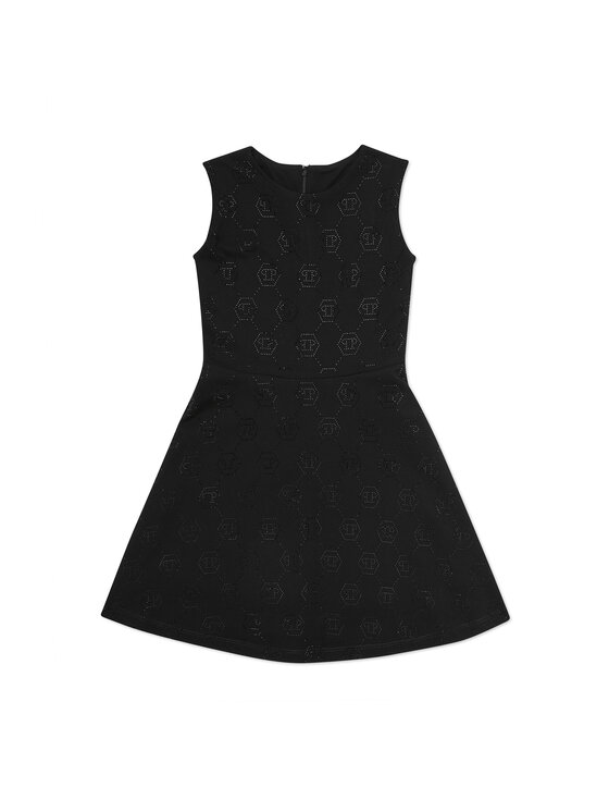 PHILIPP PLEIN PHILIPP PLEIN Sukienka codzienna 19729 Czarny Comfortable Fit