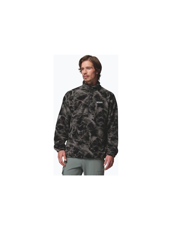 Columbia Columbia Polar Timber Crest MTR Printed Fleece Half Zip 2173561010 Czarny Regular Fit