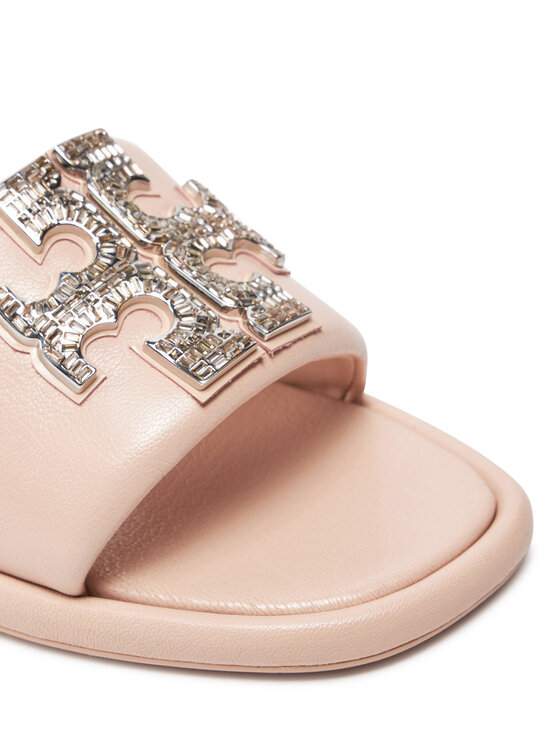 Tory Burch Tory Burch Şlapi Double T Deco Sport Slide 158768 Roz