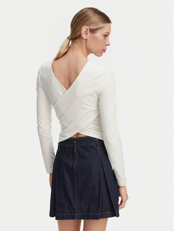 Roxy Roxy Longsleeve ERJKT04364 Білий Slim Fit