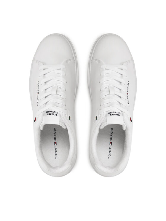 Tommy Hilfiger Sneakers Court Thick Cupsole Leather FM0FM05208 Blanc Modivo