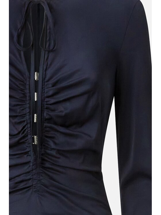 PINKO PINKO Večerní šaty Acqua E Sale Tmavomodrá Slim Fit
