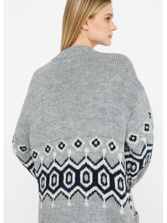 Liu Jo Liu Jo Cardigan CF5178MA657C3770 Grigio Regular Fit