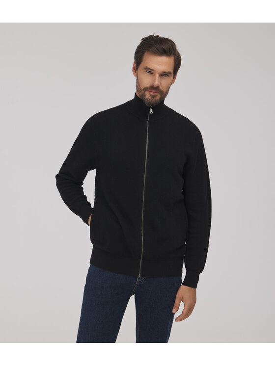 Lee Cooper Lee Cooper Sweter RABI Czarny Regular Fit