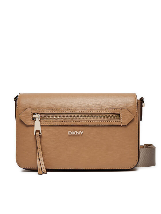 Geantă DKNY Bryant Ave Md Flap C R42E3E21 Maro