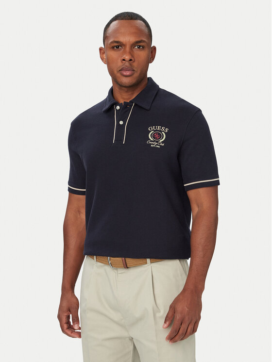 Guess Tricou polo M6YP17 K4398 Bleumarin Regular Fit
