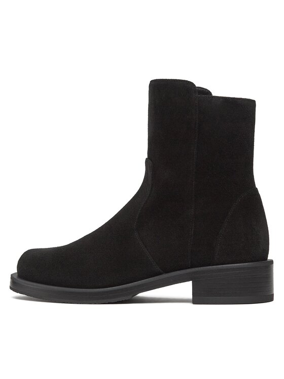 Stuart Weitzman Stuart Weitzman Botki 5050 Bold Zip Btie SG094 Czarny