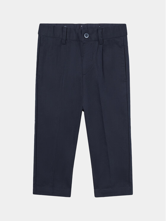 Mayoral Bavlnené nohavice 1547 Tmavomodrá Slim Fit