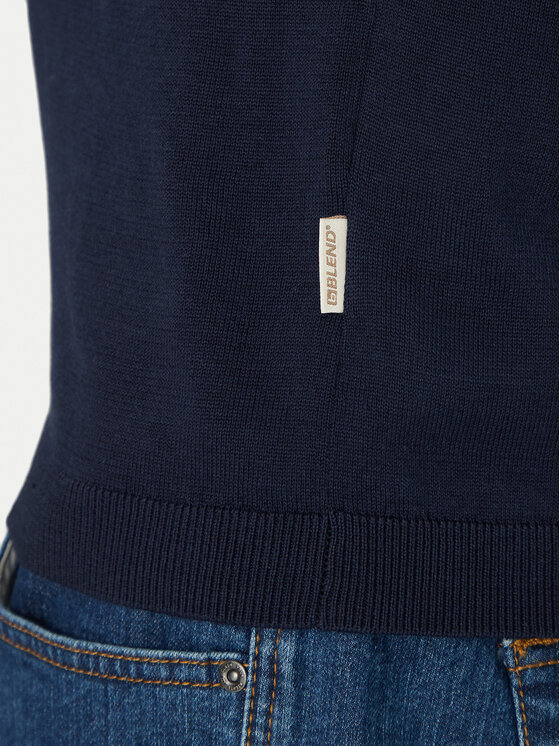 Blend Blend Polo marškinėliai 20718362 Tamsiai mėlyna Regular Fit