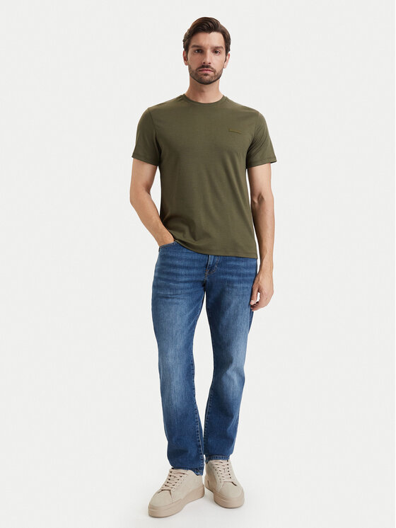 Calvin Klein Calvin Klein T-krekls LV04LG222G Haki Slim Fit