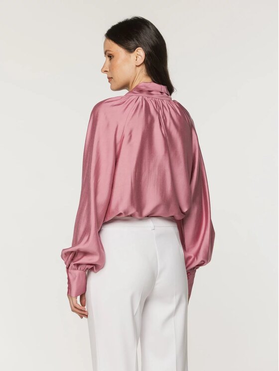 Willsoor Willsoor Bluzka 61515 Różowy Oversize